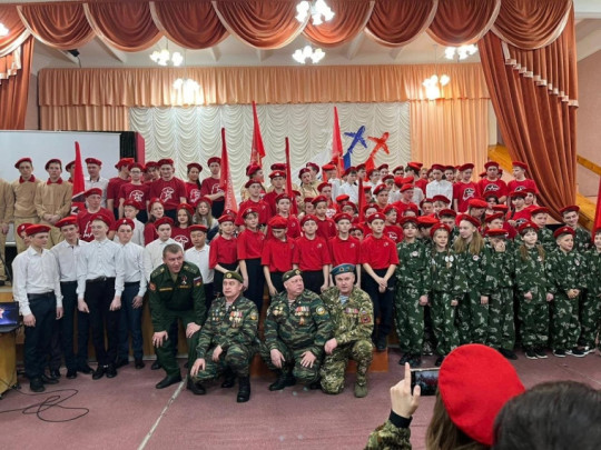 Принятие в ряды "Юнармии".